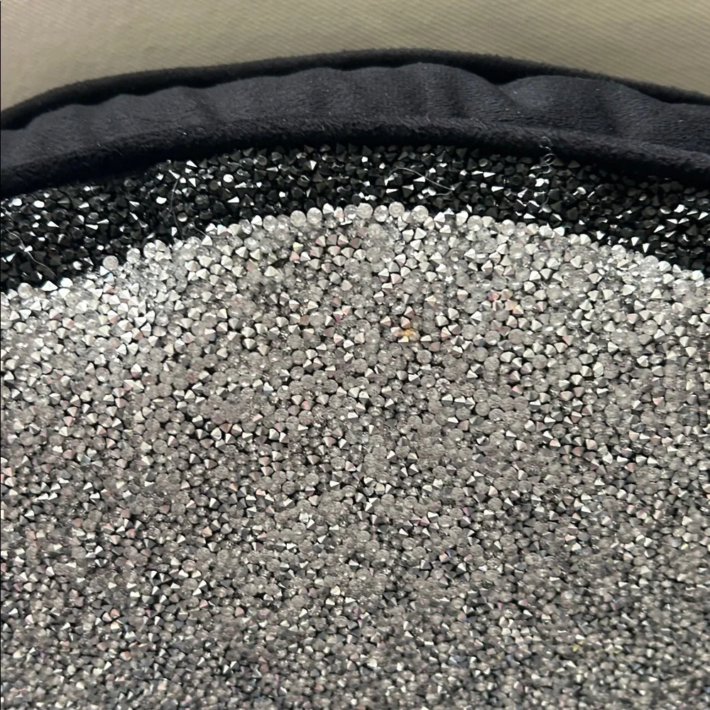 ASHLAND SKULL SILVER AND BLACK STUDDED PILLOW 13x15.5